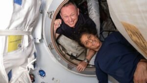 Nasa astronauts Barry ’Butch’ Wilmore and Sunita ’Suni’ Williams blasted off for the International Space Station on Boeing’s Starliner on 5 June 5 for what was meant to be an eight-day stay. (AFP)